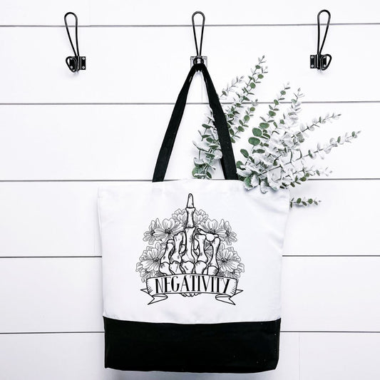 Fuck Negativity Tote Bag Harlow Boutique Official Online Store 