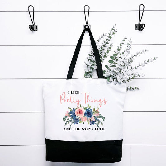 I Like Pretty Things and The Word Fuck Tote Bag Harlow Boutique Official Online Store 