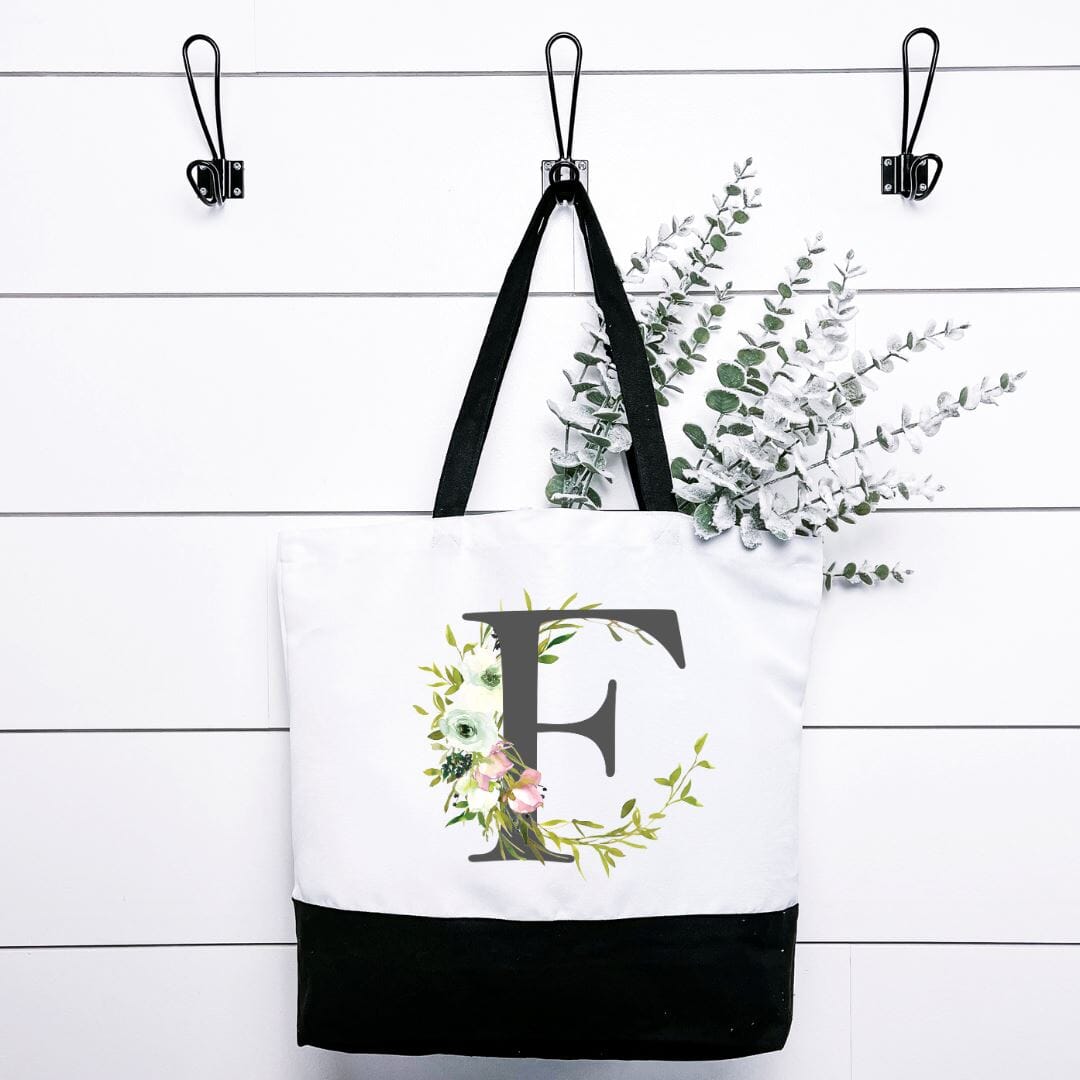 Letter F Tote Bag mws_apo_generated Harlow Boutique Official Online Store 