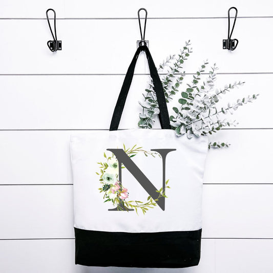 Letter N Tote Bag Harlow Boutique Official Online Store 