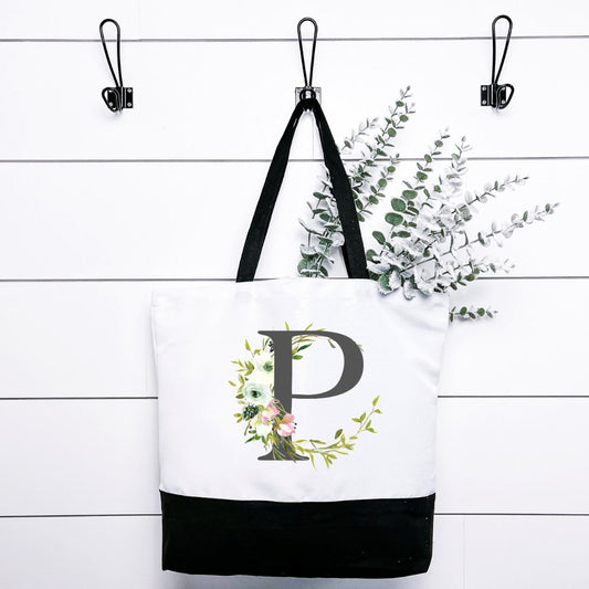 Letter P Tote Bag Harlow Boutique Official Online Store 