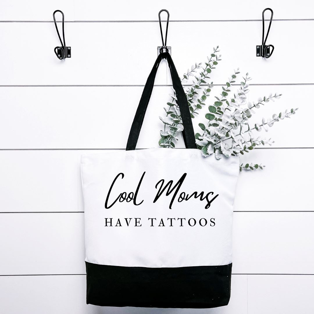 Cool Moms Have Tattoos Tote Bag Harlow Boutique Official Online Store 