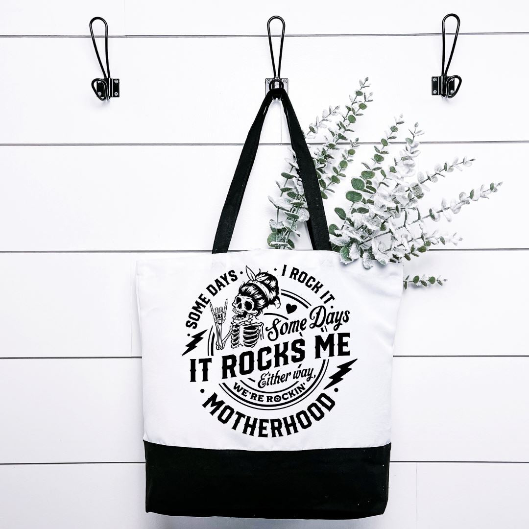 MOTHERHOOD SOME DAYS I ROCK IT SOME DAYS IT ROCKS ME PILLOW Pillow Harlow Boutique Official Online Store 