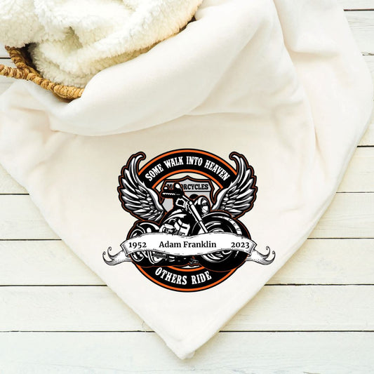 Some Walk Into Heaven Others Ride Memorial Blanket Blankets Harlow Boutique Official Online Store 