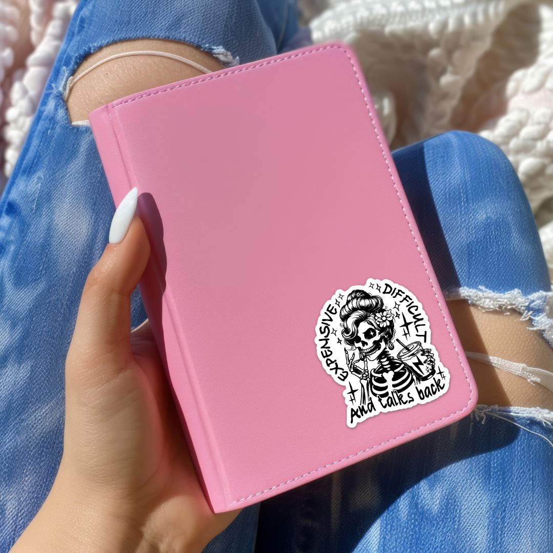 Expensive Difficult And Talks Back Sticker Sticker Harlow Boutique Official Online Store 