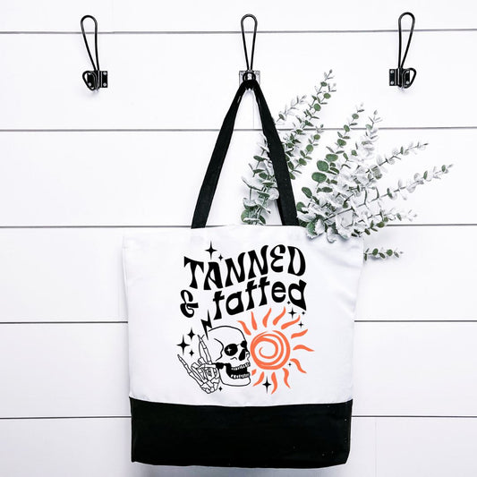 Tanned And Tatted Tote Bag Harlow Boutique Official Online Store 