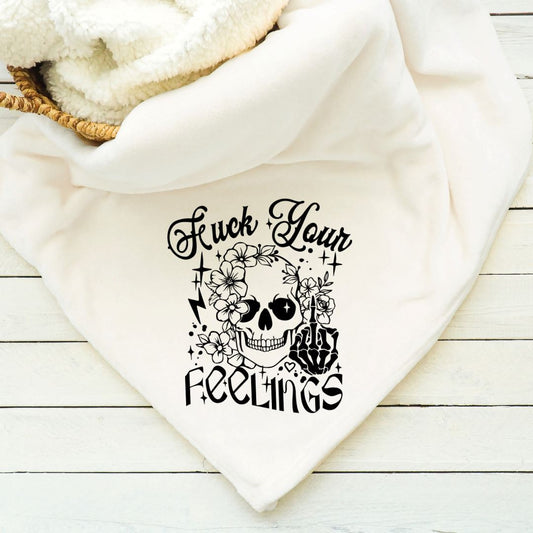 Fuck Your Feelings Blanket Blankets Harlow Boutique Official Online Store 