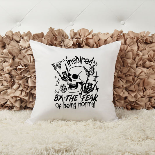 INSPIRED BY THE FEAR OF BEING NORMAL PILLOW Pillow Harlow Boutique Official Online Store 