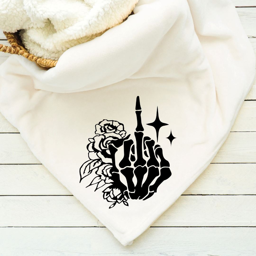 Middle Finger Blanket Blankets Harlow Boutique Official Online Store 