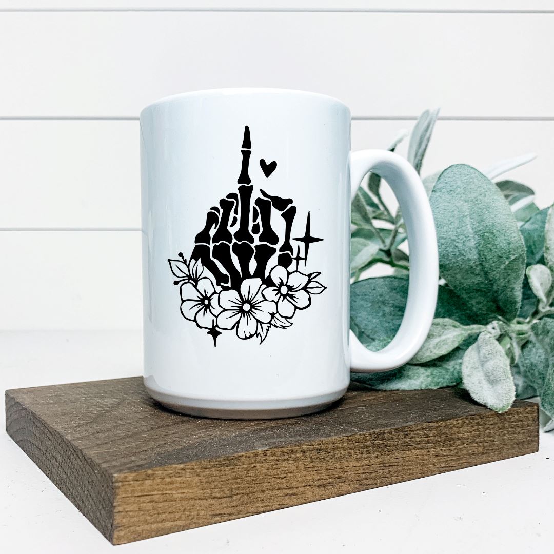 MIDDLE FINGER FLORAL MUG Harlow Boutique Official Online Store 