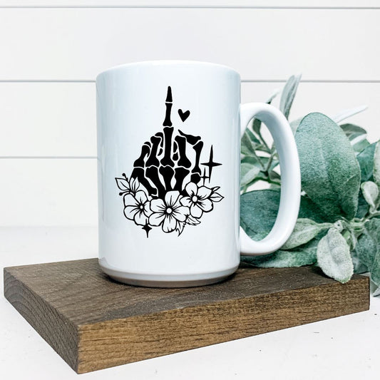 MIDDLE FINGER FLORAL MUG Harlow Boutique Official Online Store 