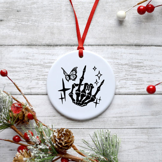 ROCK ON SKELETON HAND ORNAMENT Ornament Harlow Boutique Official Online Store 