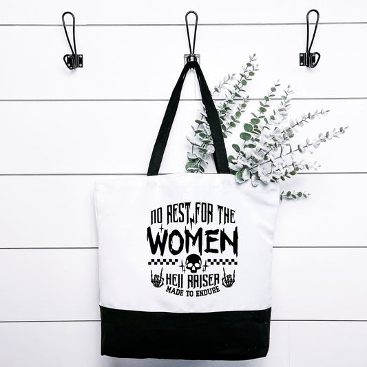 No Rest For Women Hell Raiser Tote Bag Harlow Boutique Official Online Store 