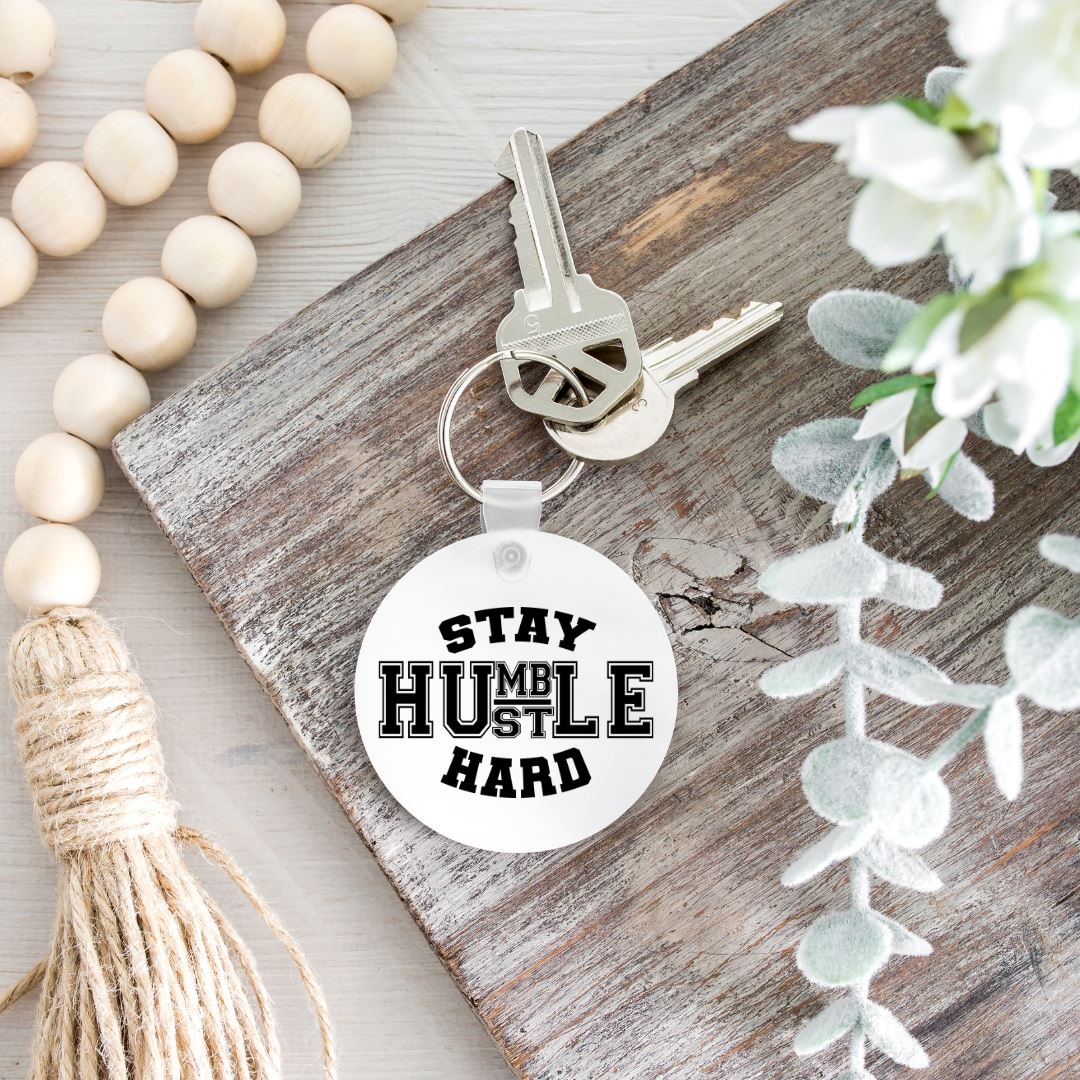 STAY HUMBLE HUSTLE HARD KEYCHAIN Harlow Boutique Official Online Store 