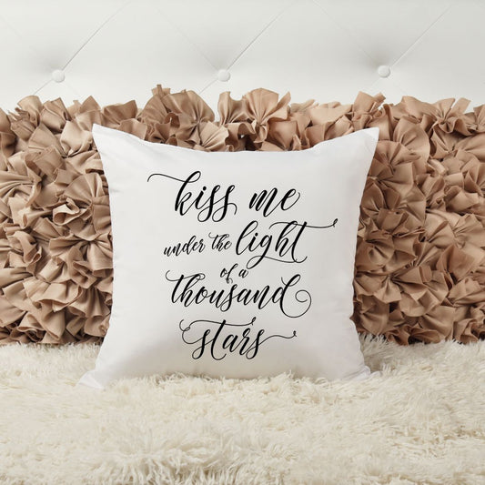 KISS ME UNDER THE LIGHT OF A THOUSAND STARS PILLOW Pillow Harlow Boutique Official Online Store 