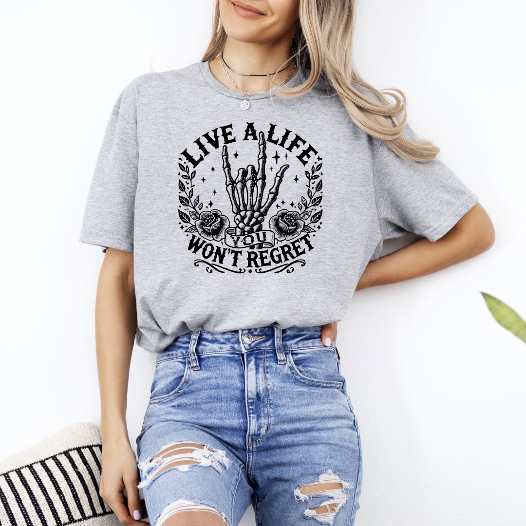 Live A Life You Wont Regret Shirts Harlow Boutique Official Online Store 