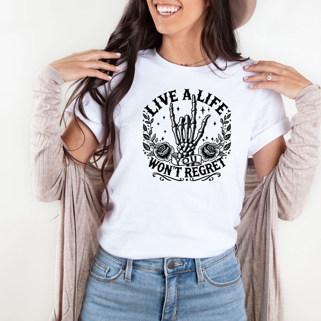 Live A Life You Wont Regret Shirts Harlow Boutique Official Online Store 
