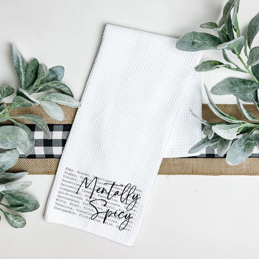 MENTALLY SPICY TEA TOWEL Tea Towel Harlow Boutique Official Online Store 