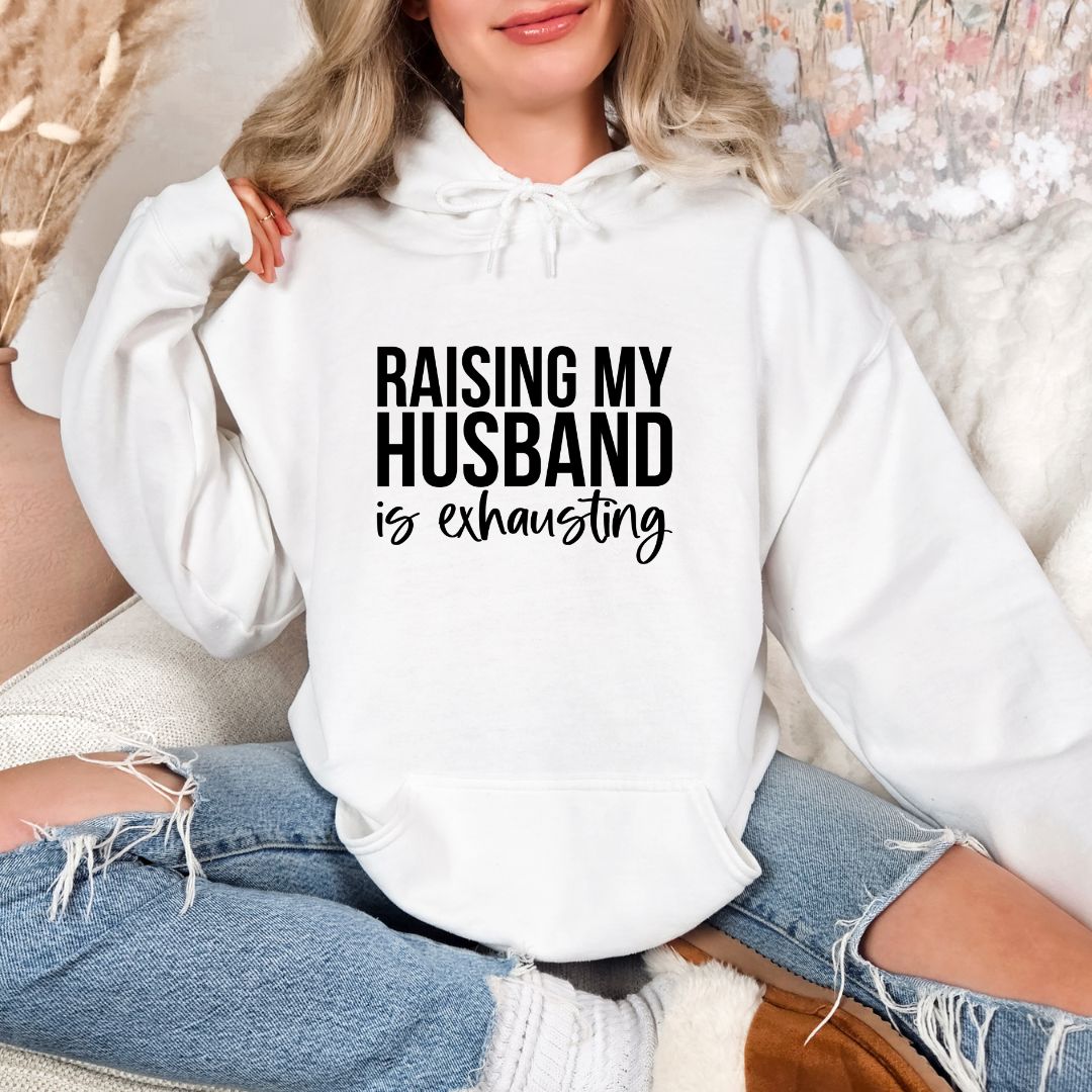 Raising My Husband Is Exhausting Shirts Harlow Boutique Official Online Store 