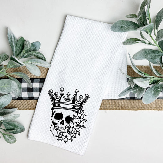 SKULL CROWN TEA TOWEL Tea Towel Harlow Boutique Official Online Store 