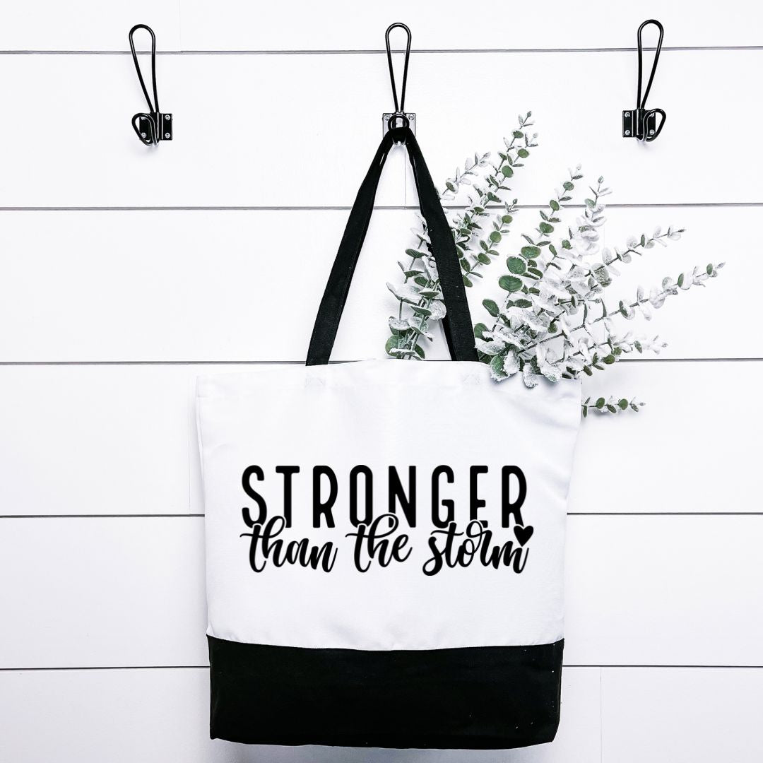 Stronger Than The Storm Tote Bag Harlow Boutique Official Online Store 