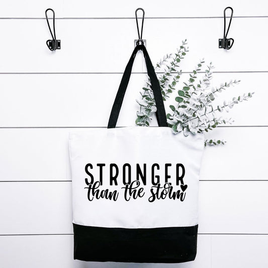 Stronger Than The Storm Tote Bag Harlow Boutique Official Online Store 