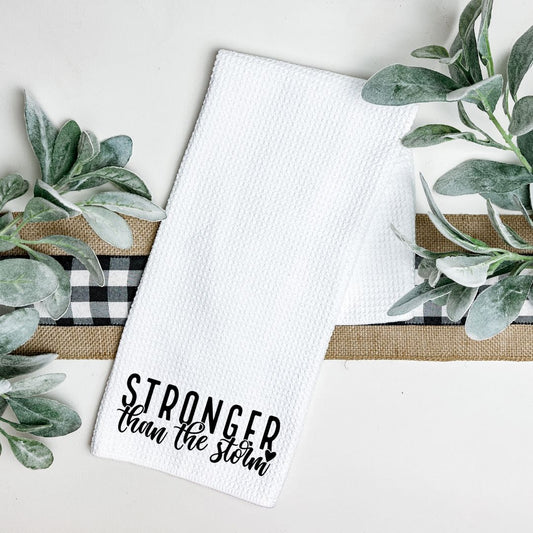 STRONGER THAN THE STORM TEA TOWEL Tea Towel Harlow Boutique Official Online Store 