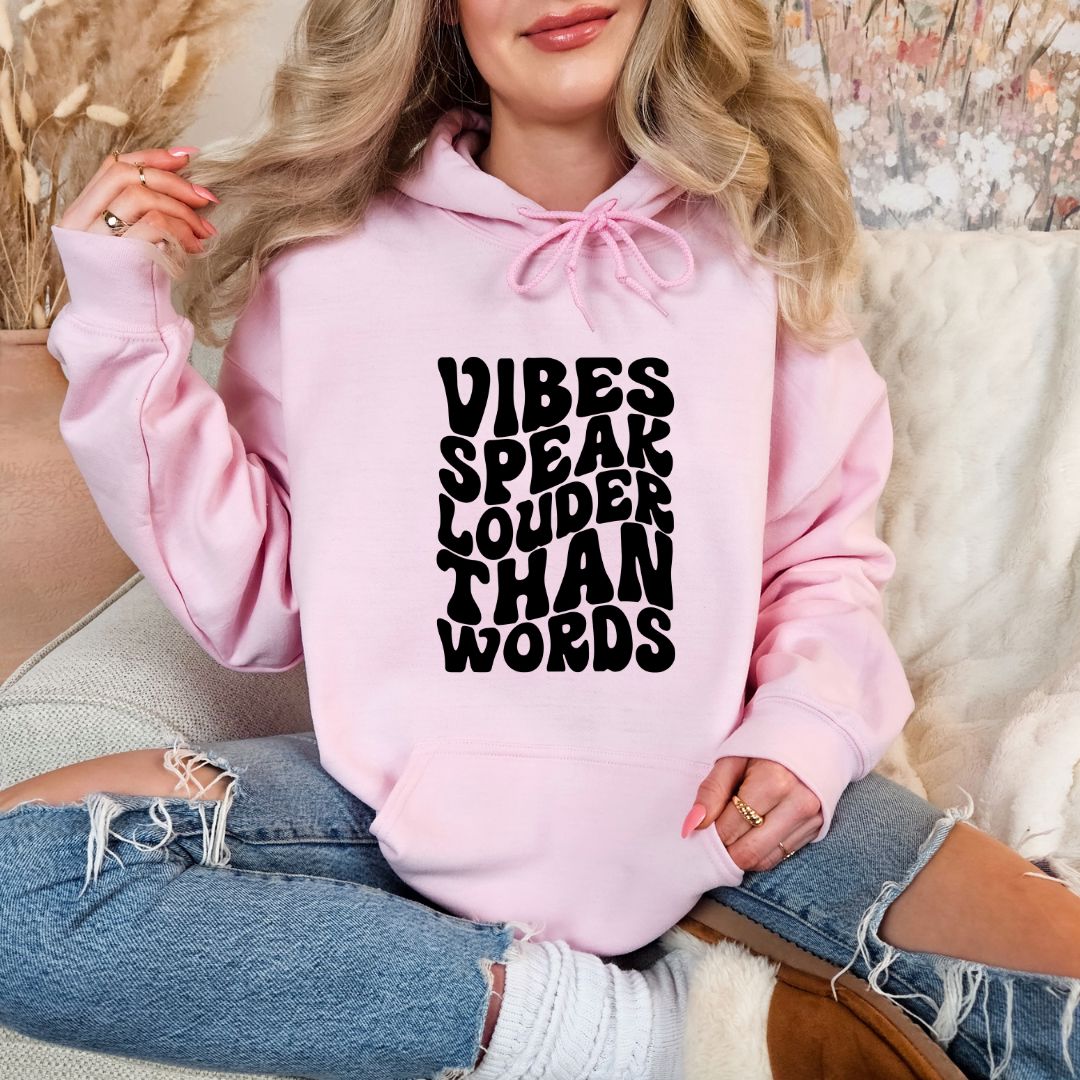 Vibes Speak Louder Than Words Shirts Harlow Boutique Official Online Store 