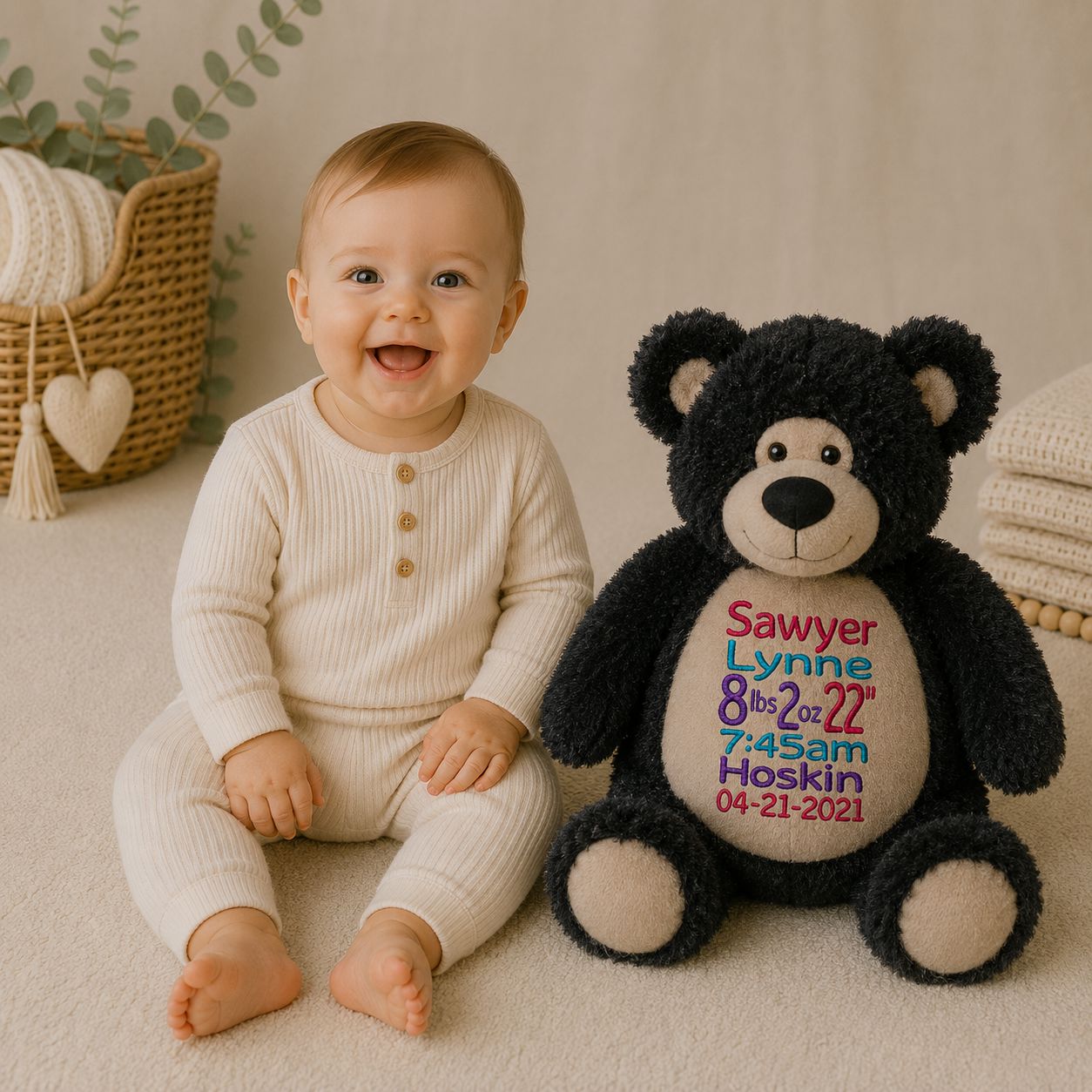Black Bear Stuffed Animal Stuffed Animal Harlow Boutique Official Online Store 