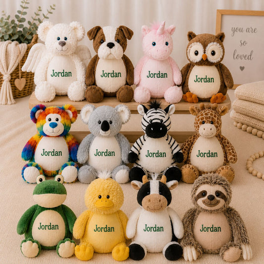 Name Embroidered Stuffed Animal Stuffed Animal Harlow Boutique Official Online Store 