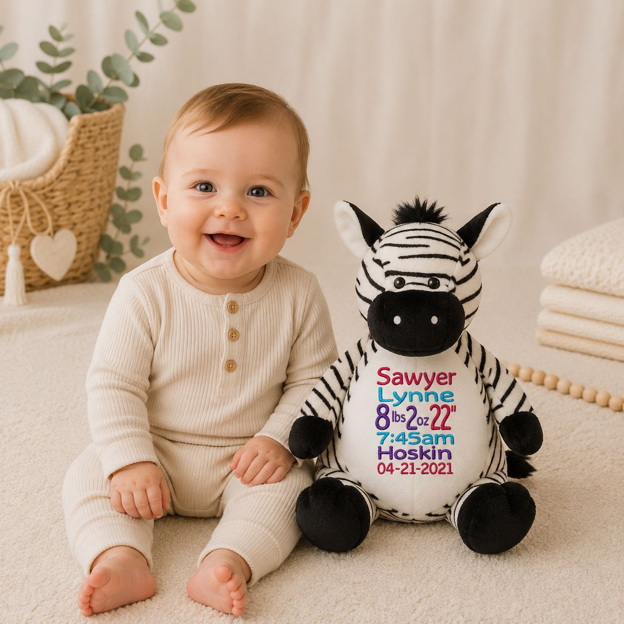 Zachary Zebra Stuffed Animal Stuffed Animal Harlow Boutique Official Online Store 
