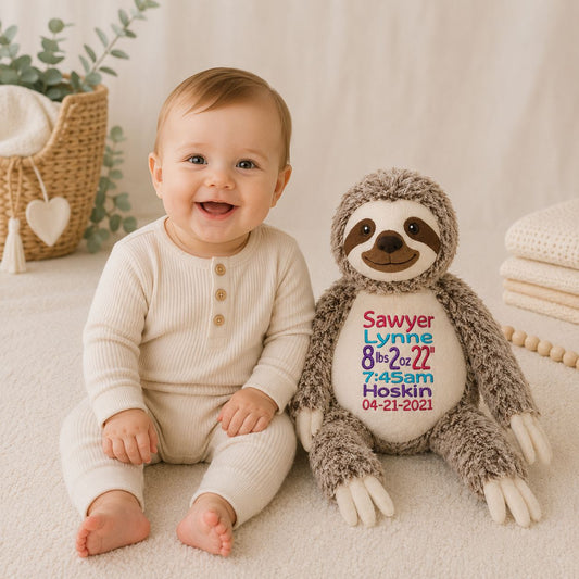 Silvano Sloth Stuffed Animal Stuffed Animal Harlow Boutique Official Online Store 