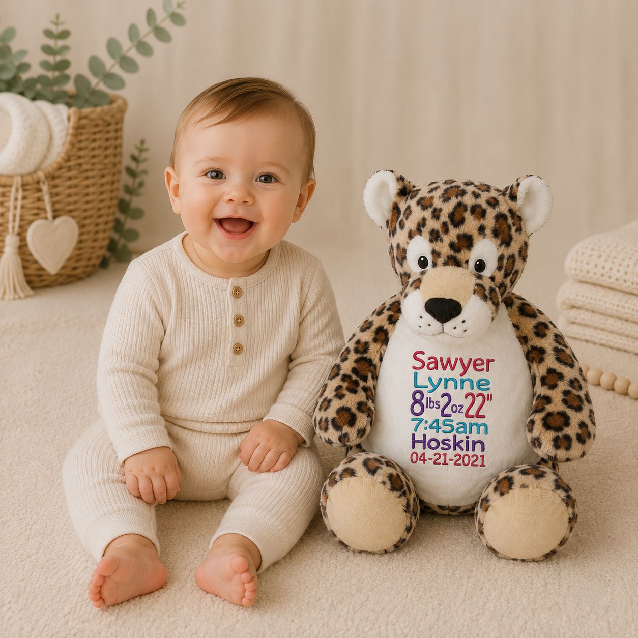 LeRoy Leopard Stuffed Animal Stuffed Animal Harlow Boutique Official Online Store 