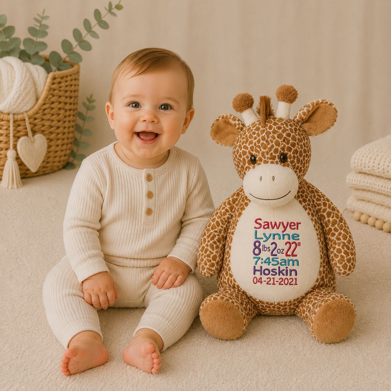 Gerry Giraffe Stuffed Animal Stuffed Animal Harlow Boutique Official Online Store 
