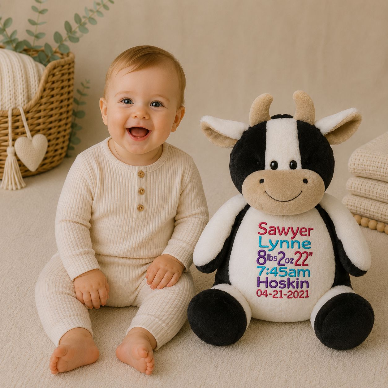 Moo Moo Cow Stuffed Animal Stuffed Animal Harlow Boutique Official Online Store 