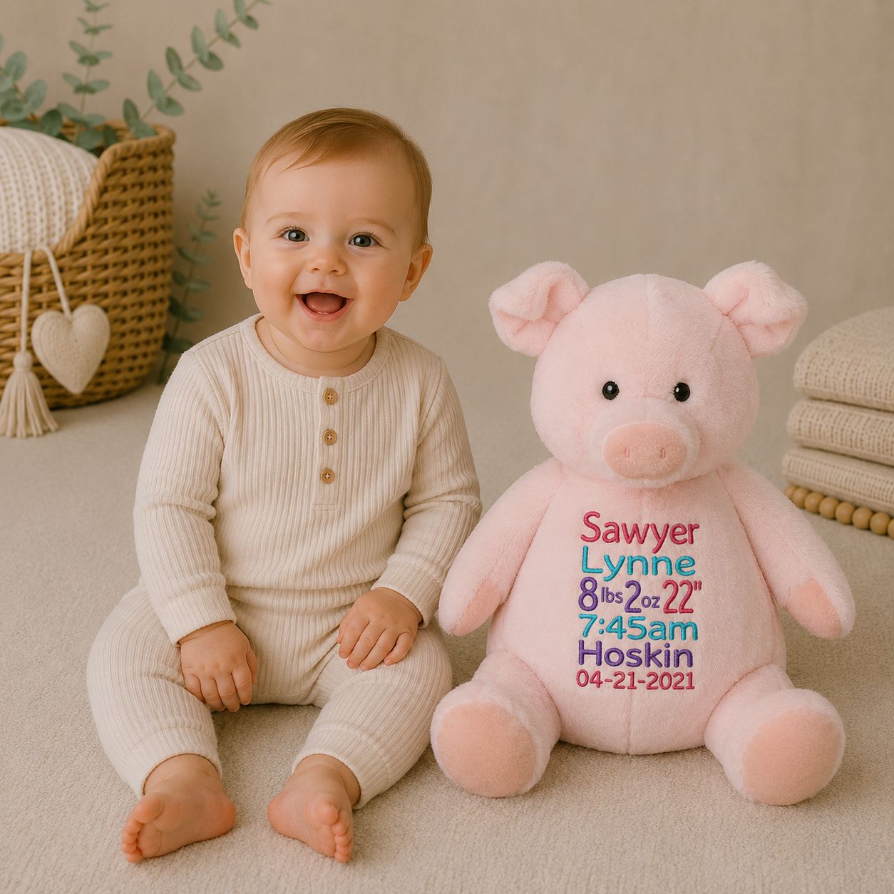 Sweetie Piggy Stuffed Animal Stuffed Animal Harlow Boutique Official Online Store 
