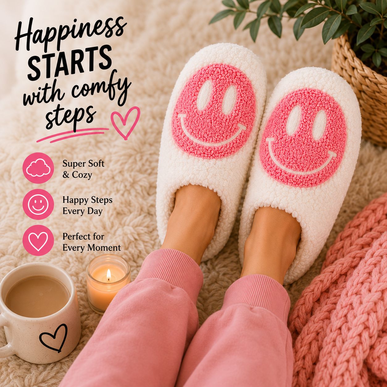 Smile Slippers Slippers Harlow Boutique Official Online Store 