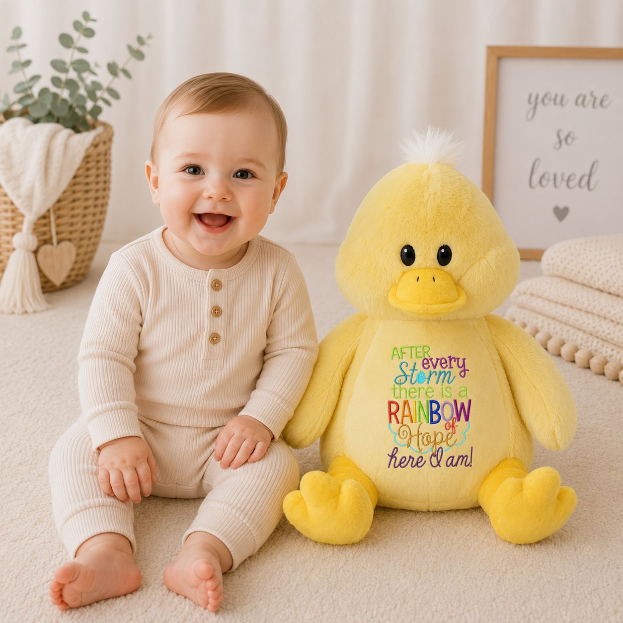 After Every Storm There is a Rainbow of Hope Here I Am Stuffed Animals Stuffed Animal Harlow Boutique Official Online Store 