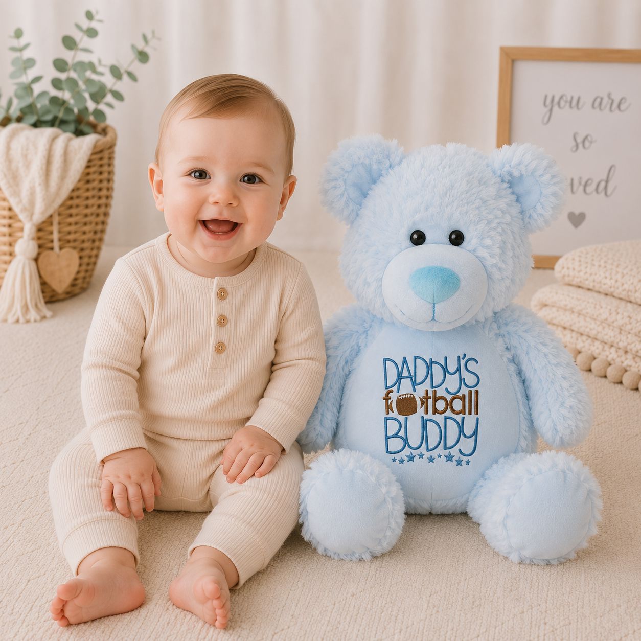 Daddy's Football Buddy Stuffed Animals Stuffed Animal Harlow Boutique Official Online Store 