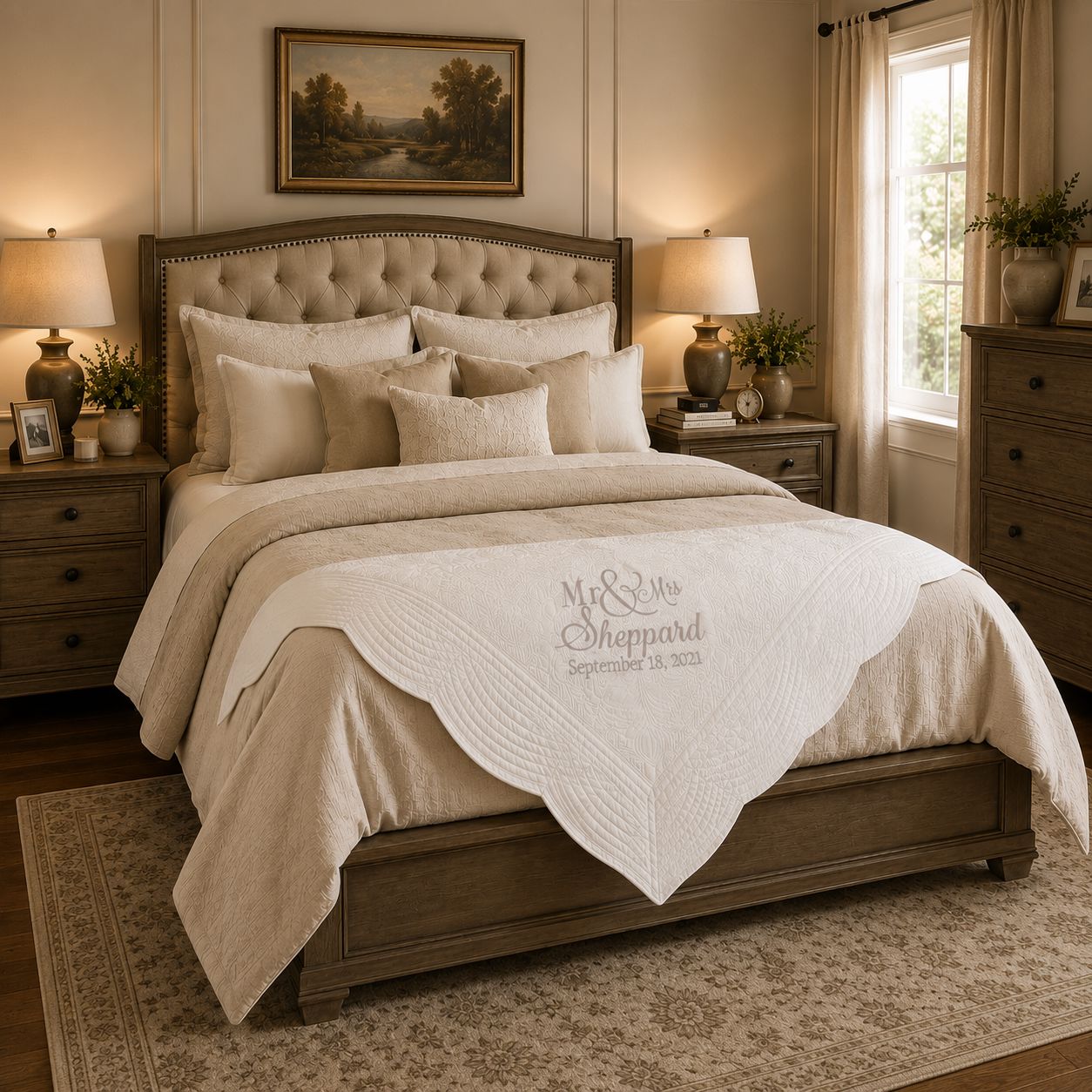 Wedding Anniversary Heirloom Quilt **BEST SELLER** mws_apo_generated Harlow Baby Boutique Official Website 