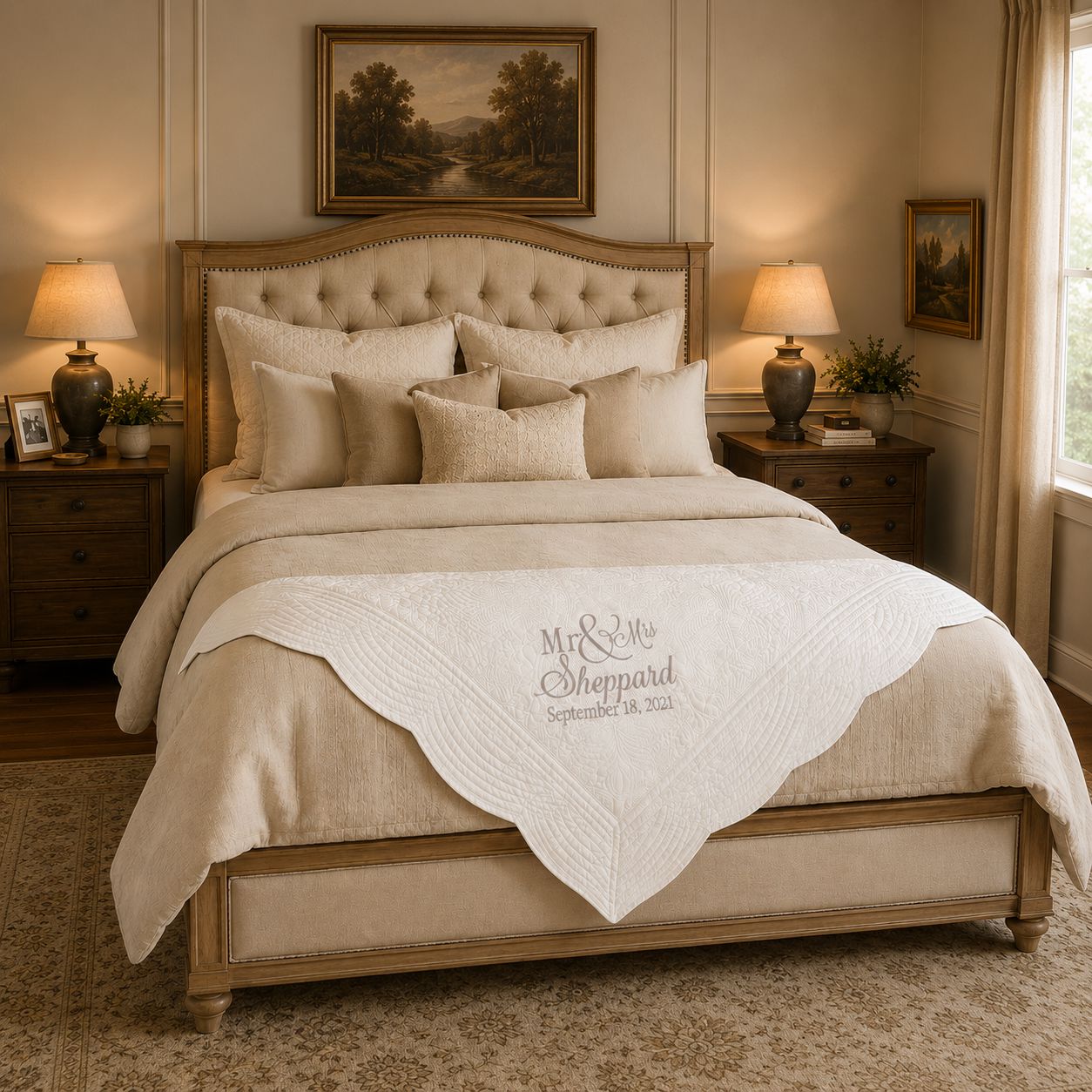 Wedding Anniversary Heirloom Quilt **BEST SELLER** mws_apo_generated Harlow Baby Boutique Official Website 