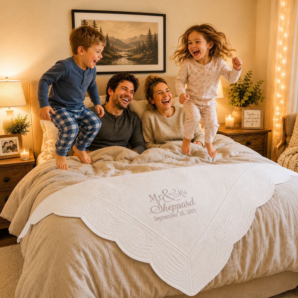 Wedding Anniversary Heirloom Quilt **BEST SELLER** mws_apo_generated Harlow Baby Boutique Official Website 