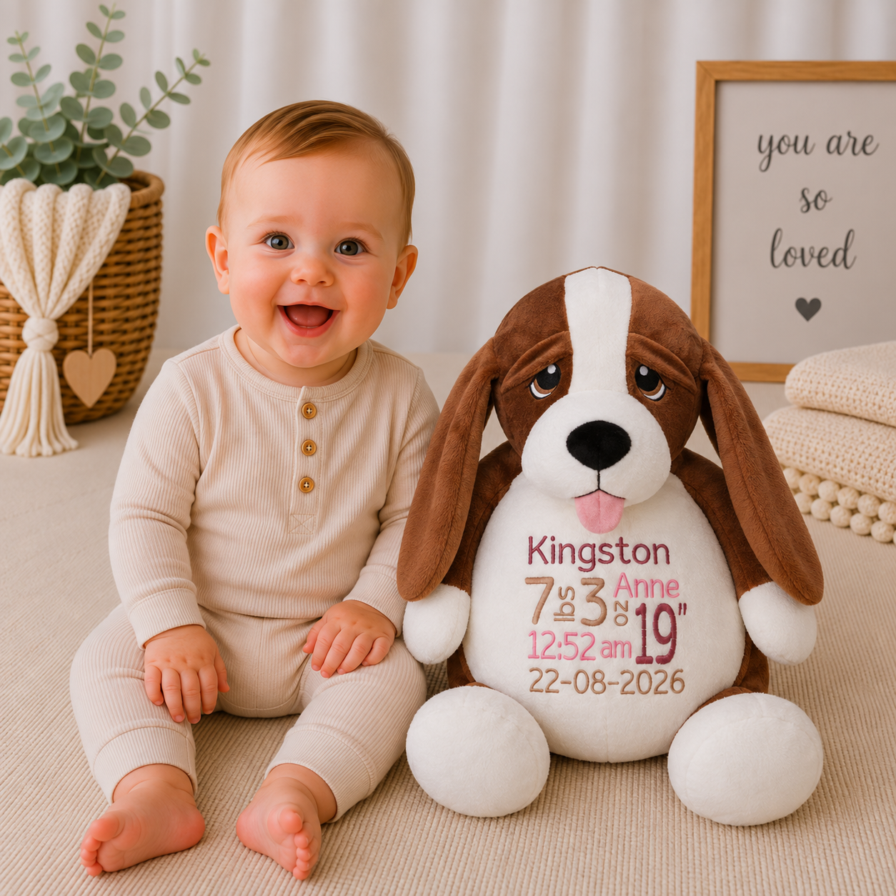Hubert Hound Dog Stuffed Animal
