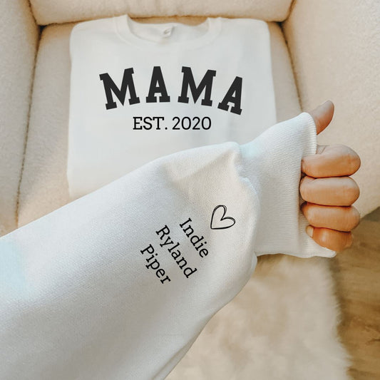 Personalized MAMA Crewneck Sweater Harlow Boutique Official Online Store 