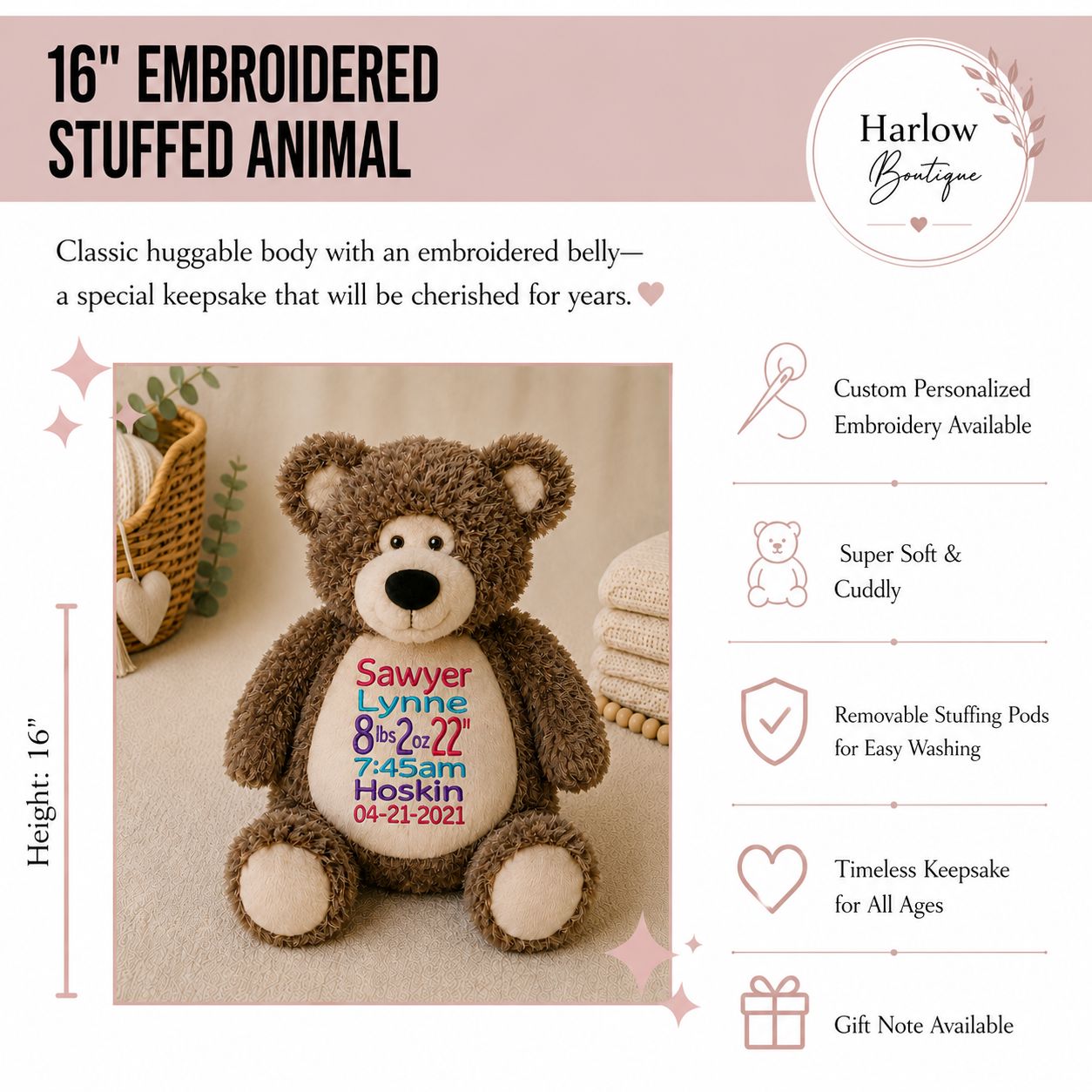 Silvano Sloth Stuffed Animal Stuffed Animal Harlow Boutique Official Online Store 