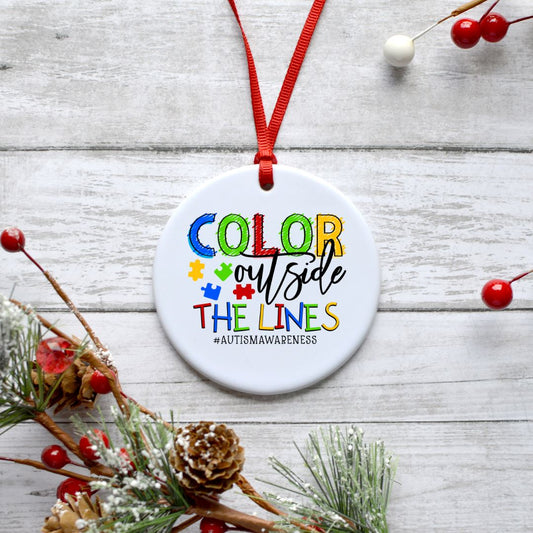 COLOR OUTSIDE THE LINES ORNAMENT Harlow Boutique Official Online Store 