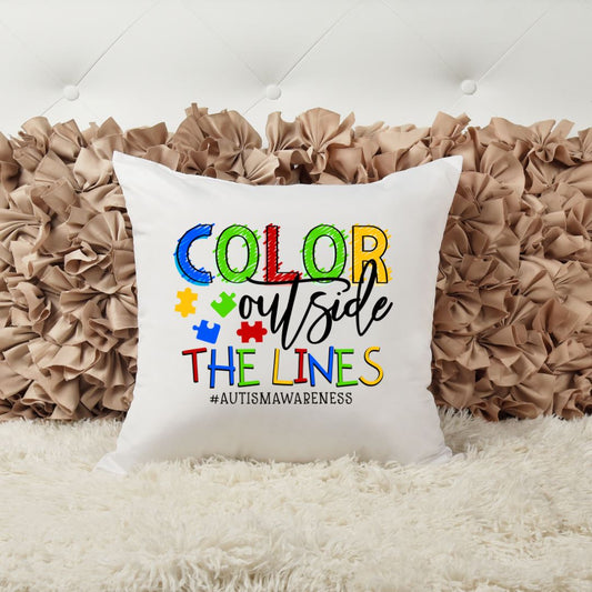 COLOR OUTSIDE THE LINES PILLOW Harlow Boutique Official Online Store 