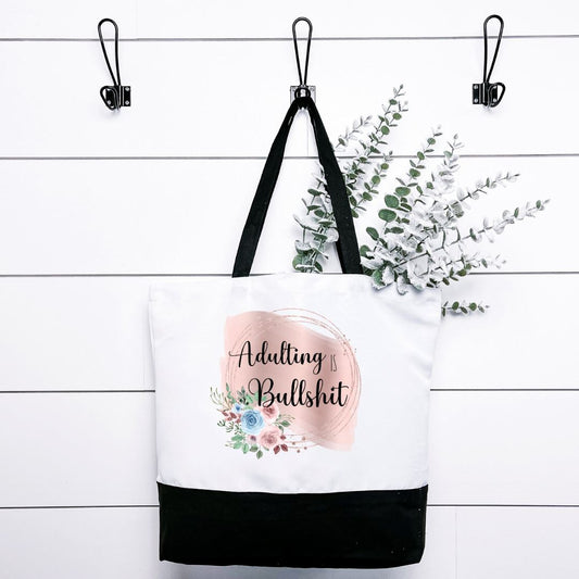 Adulting is Bullshit Tote Bag Harlow Boutique Official Online Store 