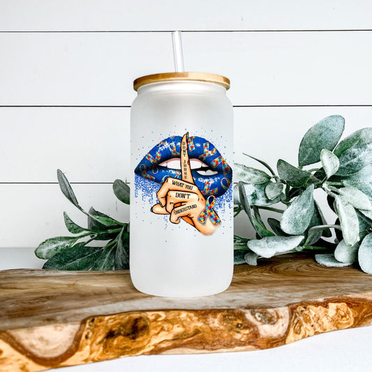 DONT JUDGE WHAT YOU DONT UNDERSTAND GLASS JAR TUMBLER Harlow Boutique Official Online Store 