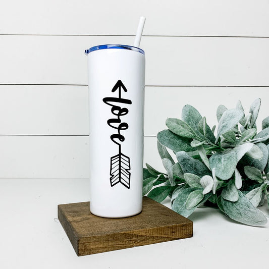 LOVE ARROW TALL TUMBLER Tumblers Harlow Boutique Official Online Store 